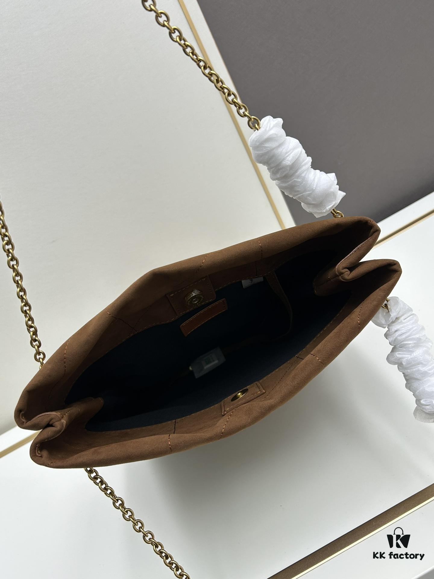 New Matte Suede YSL Jamie Bag with Box 💰YSL ||| I really don't want to call it a trash bag because it's simply too beautiful—definitely not trashy at all. Falling in love instantly upon wearing it.