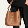 New YSL Shoulder Bag, Soft and Stylish in Black and Caramel