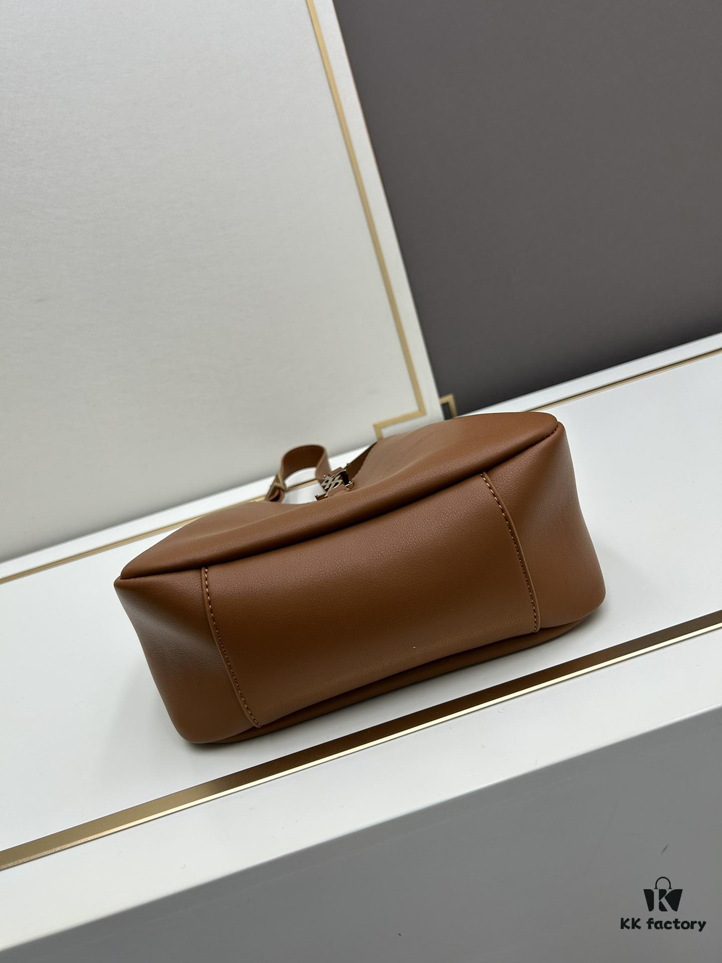New YSL Shoulder Bag, Soft and Stylish in Black and Caramel