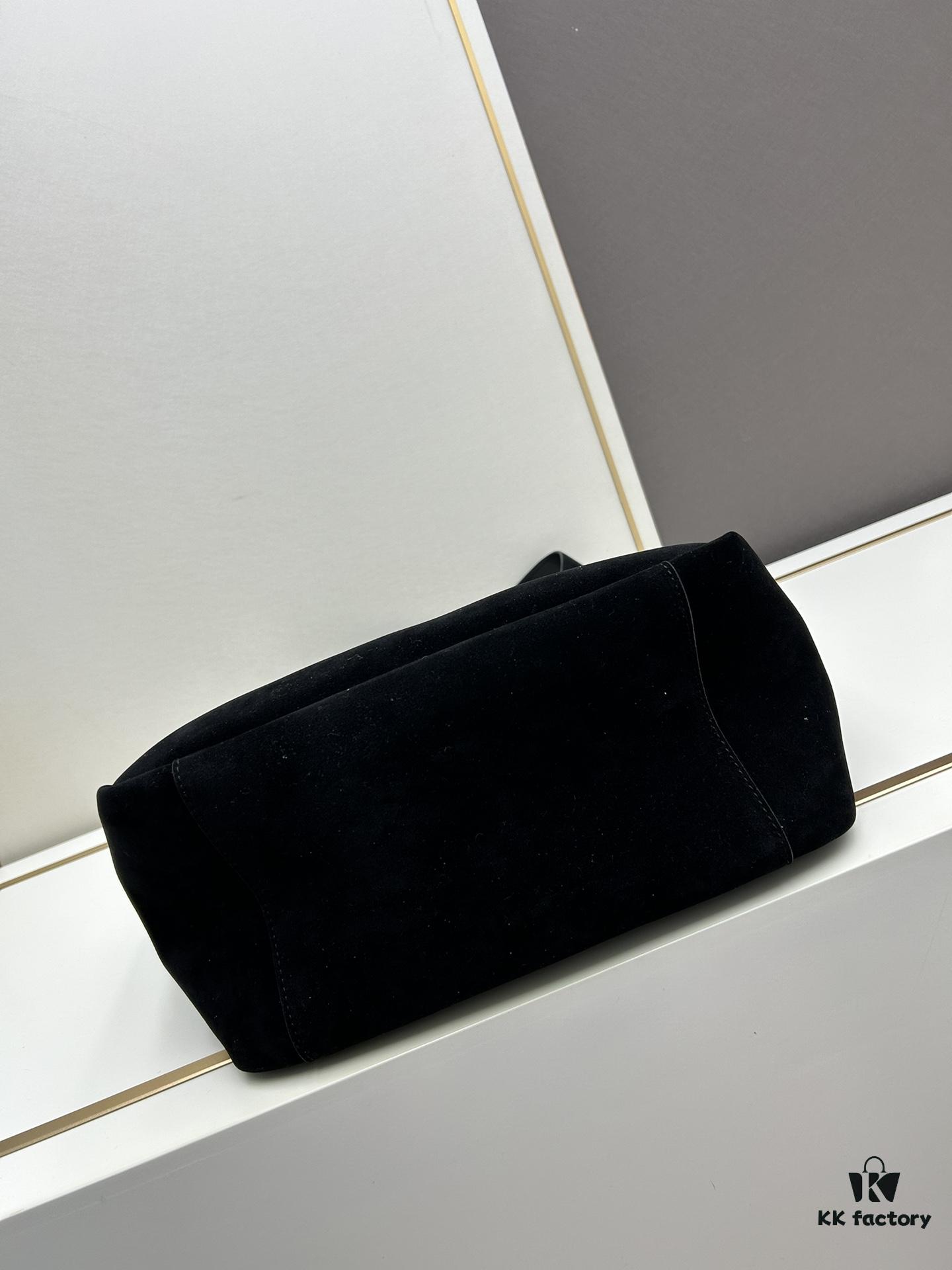 New Arrival with Box 💰 2024 Autumn/Winter Le Bea. Suede Gold Leaf BEA Tote Bag