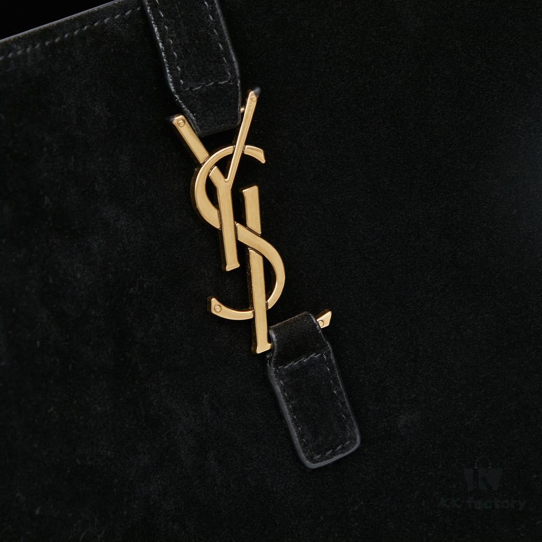 New Arrival with Box 💰 2024 Autumn/Winter Le Bea. Suede Gold Leaf Color BEA Tote Bag