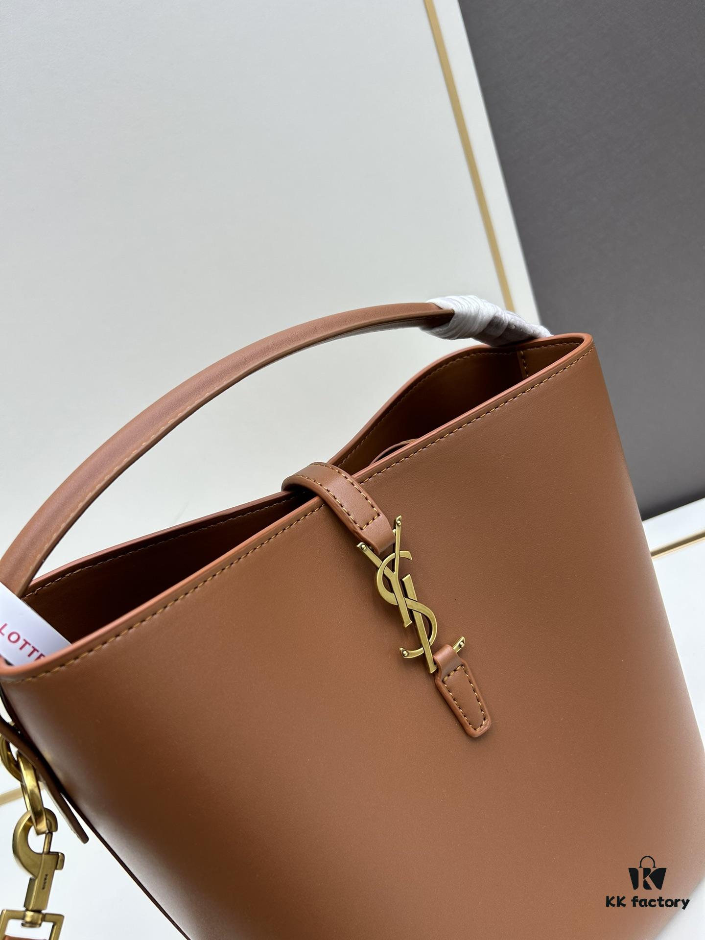 New Arrival Large YSL Bucket Bag with Box 💰 Must-Have Item! Authentic YSL LE37 Bucket Bag, Celebrity Style, Limited Quantity!