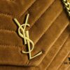 Large Size with Box 💰 YSL LOU LOU Suede Leather Chain Shoulder Bag | Loulou Black Brown Nubuck