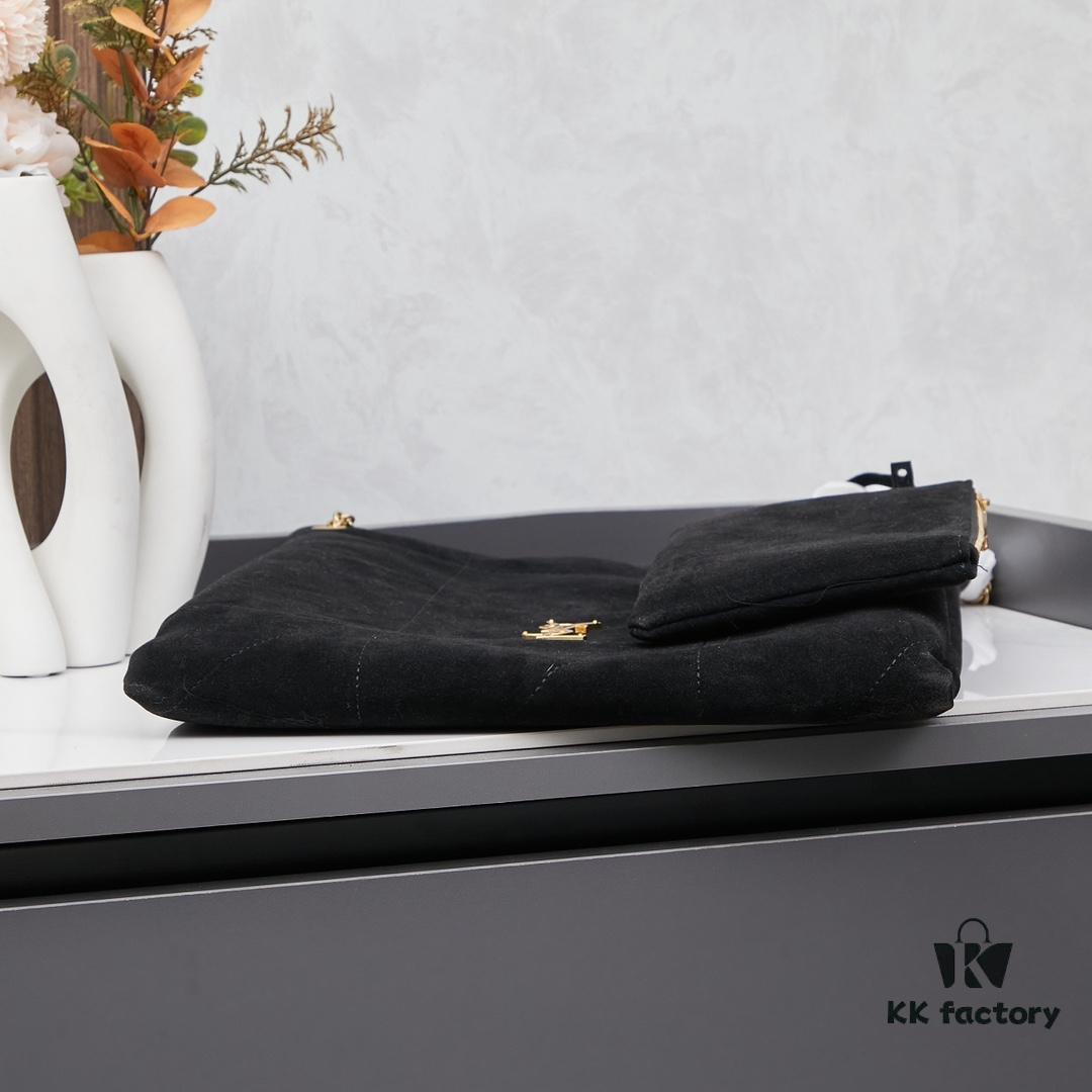 New Matte Cropped Leather Bag with Box 💰 YSL Jamie Tote