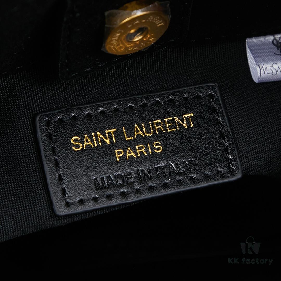 New Matte Cropped Leather Bag with Box 💰 YSL Jamie Tote