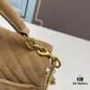 YSL Monogram College Saffiano Leather Fringe Crossbody Bag