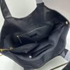 New YSL Icare Suede Quilted Tote Bag in Black and Caramel