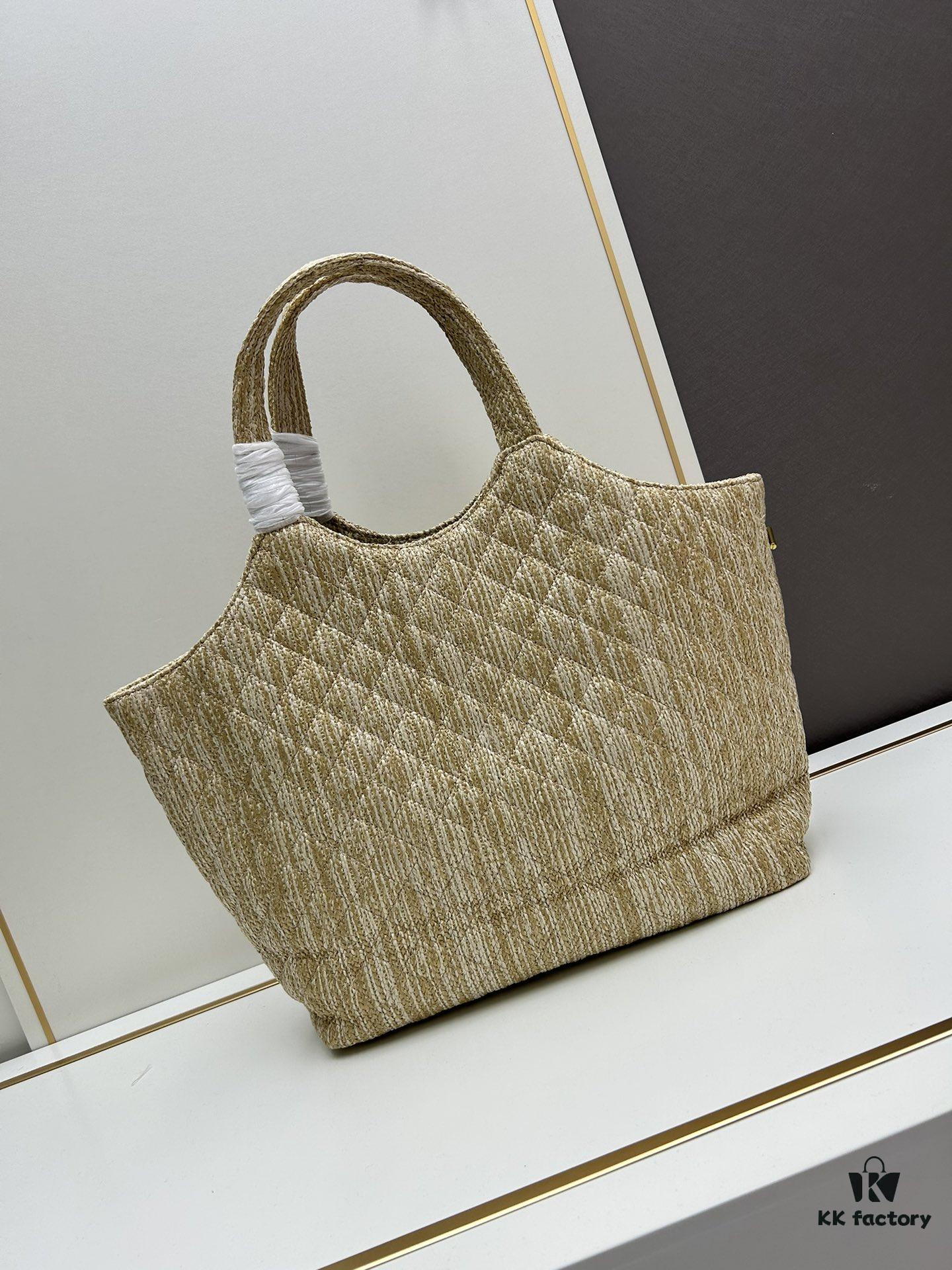 New YSL Oversized Logo Quilted Tote Bag