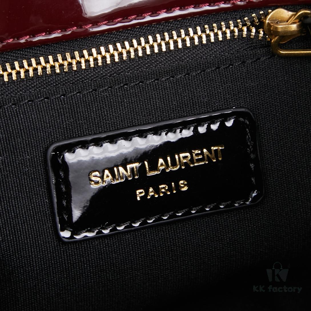 YSL Saint Laurent Hobo Bag in Patent Leather with Box