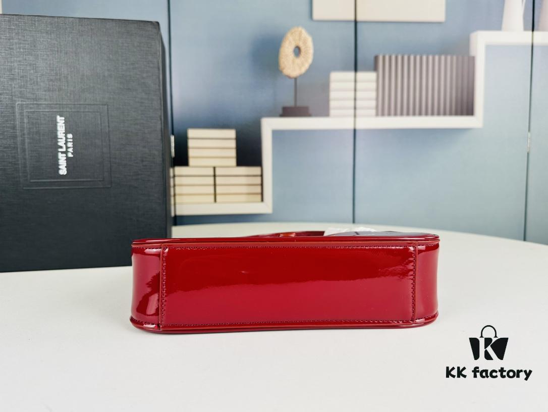 YSL Saint Laurent Hobo Bag in Patent Leather with Box