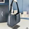 YSL Saint Laurent Hobo Bag in Black Quilted Leather with Box