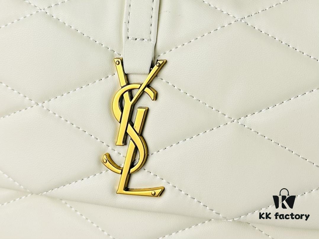 New Arrival with Box 💰 From Rosé's Back View, See How Beautiful the YSL Trapezoid Shoulder Bag Is! ||| Gold Logo + Diamond Quilted Trapezoidal Silhouette