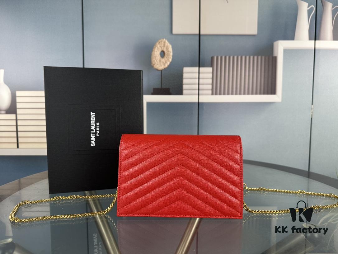 Box Set Batch Bags Industry's YYDS—YSL Monogram Black Gold Caviar Leather Chain Bag