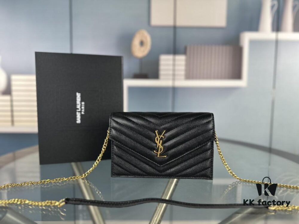 YSL Monogram Black and Gold Caviar Leather Chain Bag – The Ultimate Holy Grail in the World of Handbags