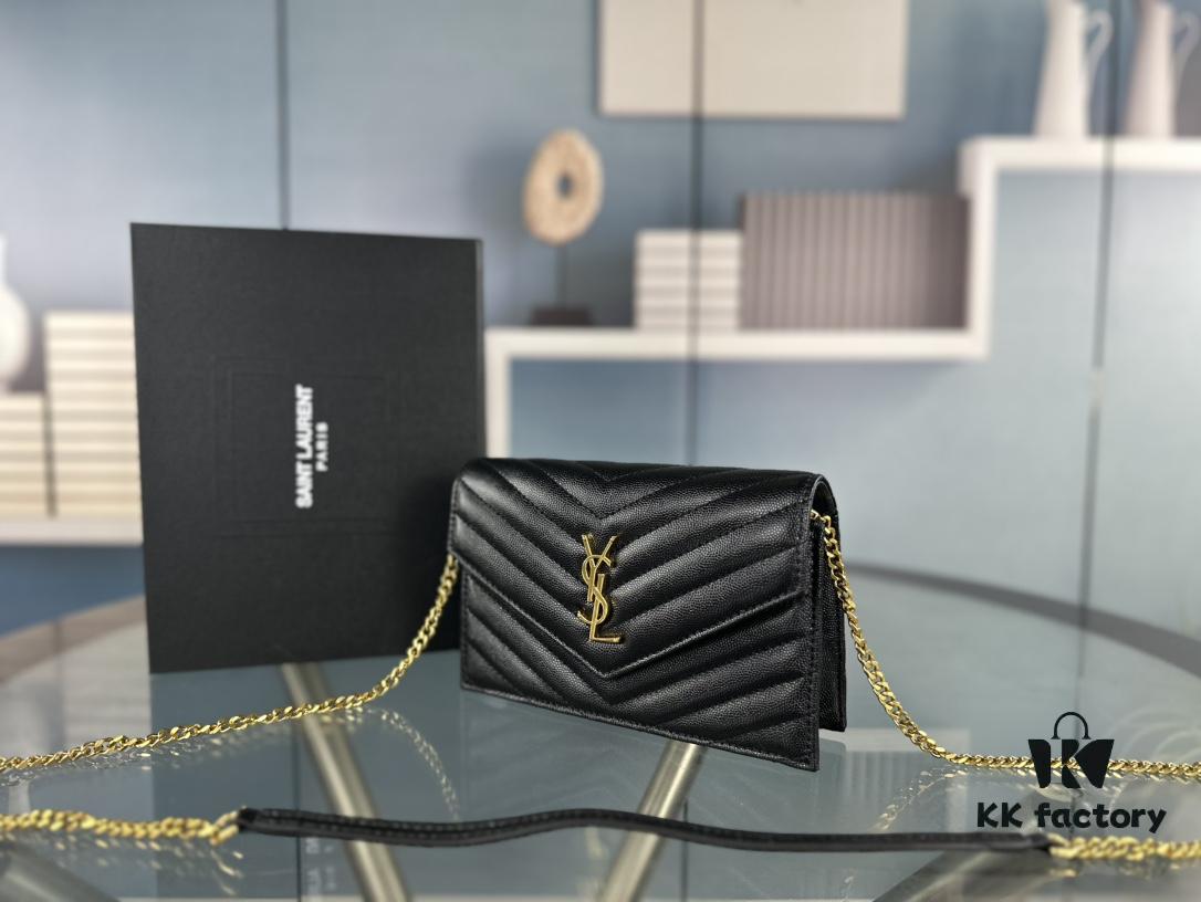 YSL Monogram Black and Gold Caviar Leather Chain Bag – The Ultimate Holy Grail in the World of Handbags