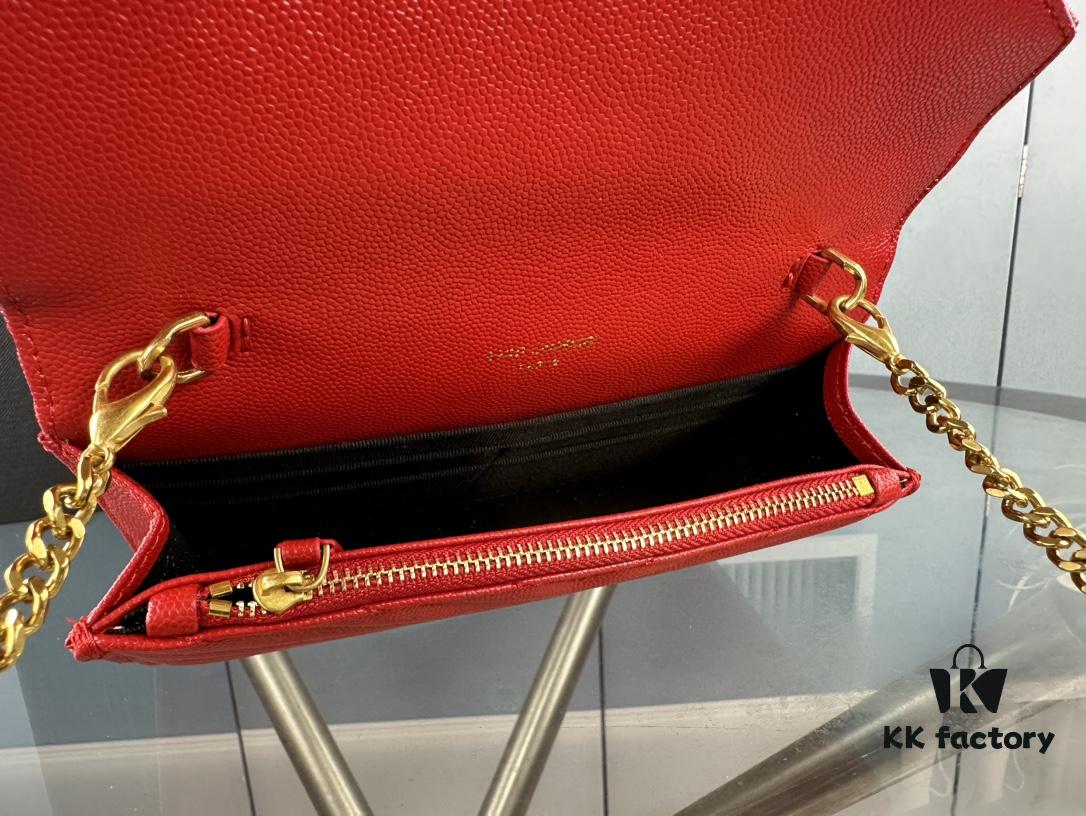 Box Set Batch Bags Industry's YYDS—YSL Monogram Black Gold Caviar Leather Chain Bag