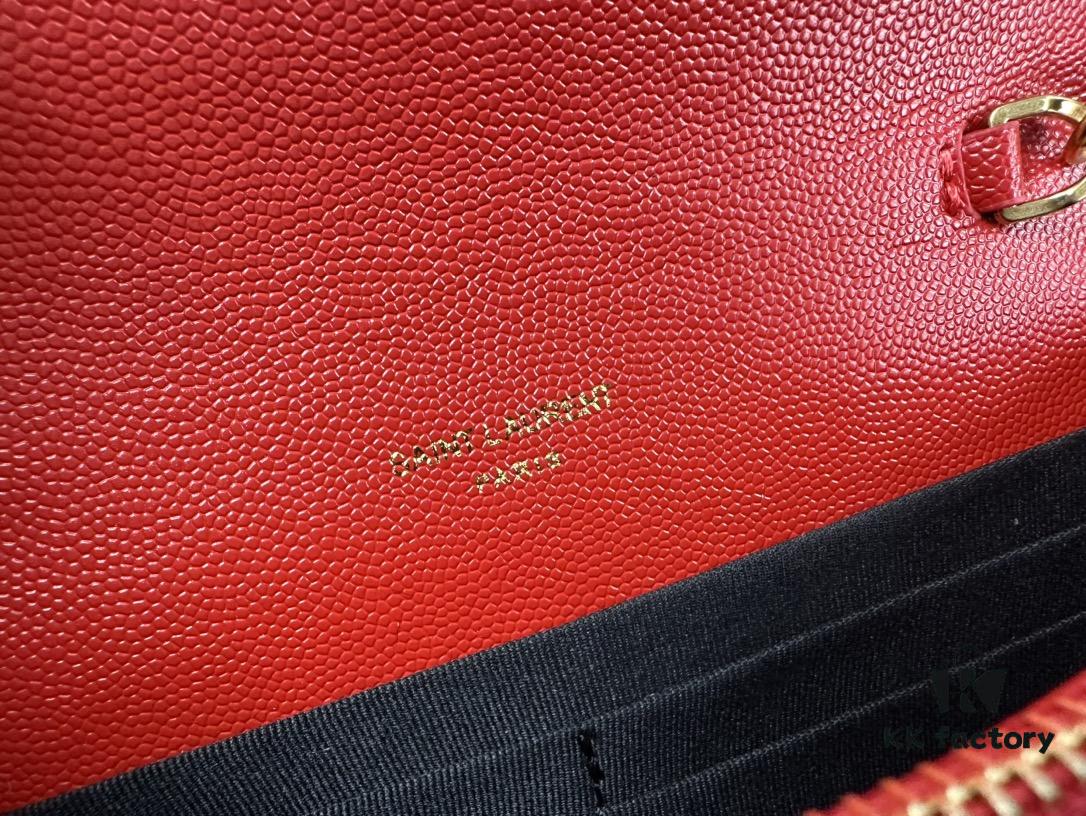 Box Set Batch Bags Industry's YYDS—YSL Monogram Black Gold Caviar Leather Chain Bag