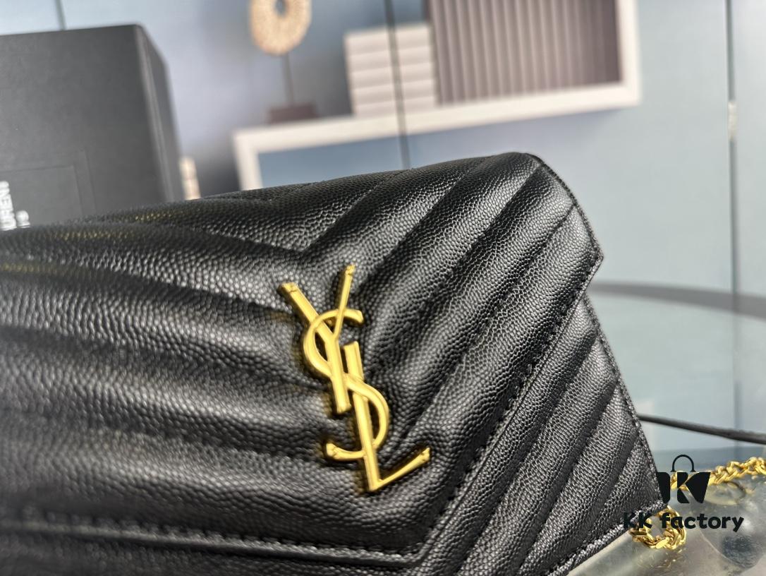 YSL Monogram Black and Gold Caviar Leather Chain Bag – The Ultimate Holy Grail in the World of Handbags