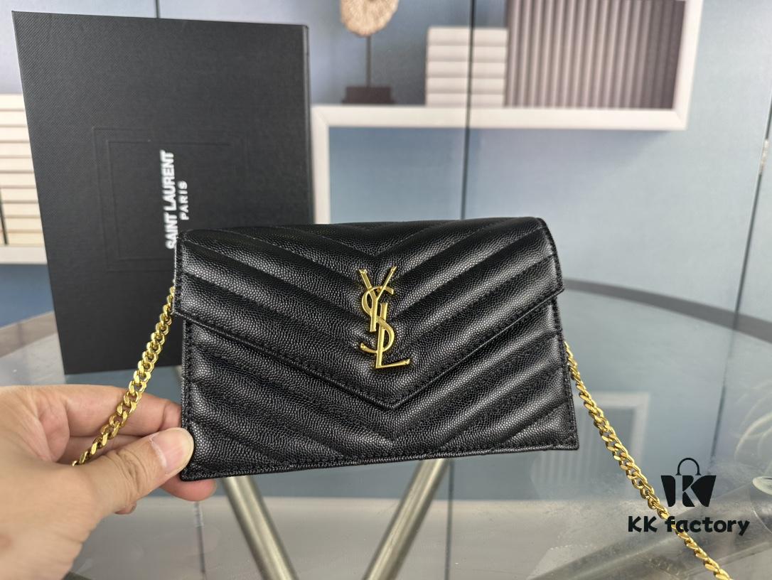 YSL Monogram Black and Gold Caviar Leather Chain Bag – The Ultimate Holy Grail in the World of Handbags