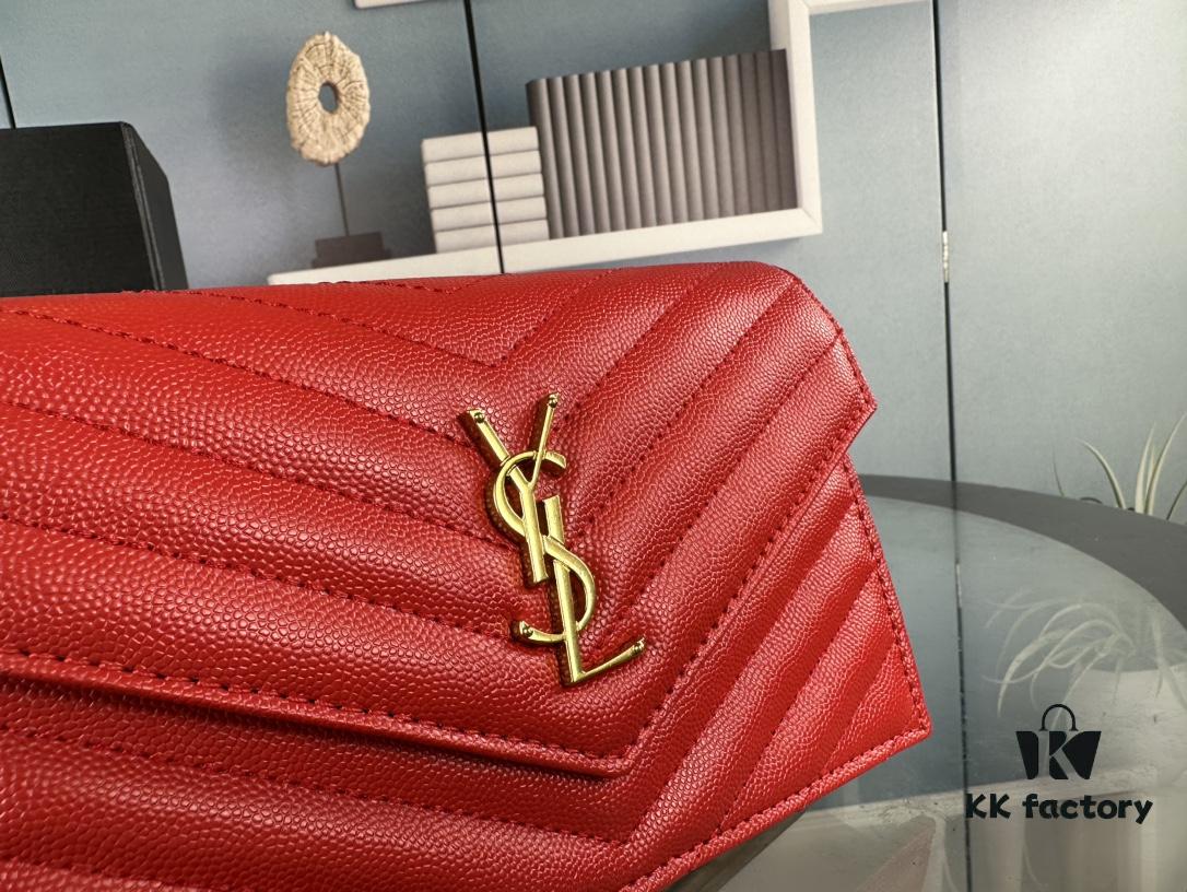 Box Set Batch Bags Industry's YYDS—YSL Monogram Black Gold Caviar Leather Chain Bag