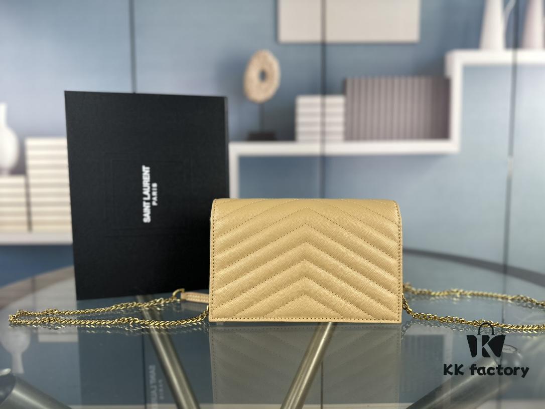 Box Set Batch Bags' YOLO - YSL Monogram Black Gold Caviar Leather Chain Bag