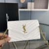 Box Set YSL Monogram Black and Gold Caviar Leather Chain Bag