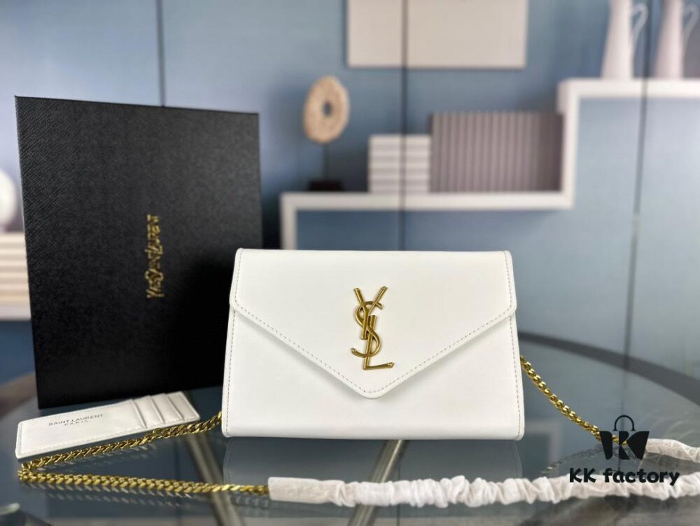 New Arrival with Box 💰 YSL Saint Laurent Mini Envelope Bag