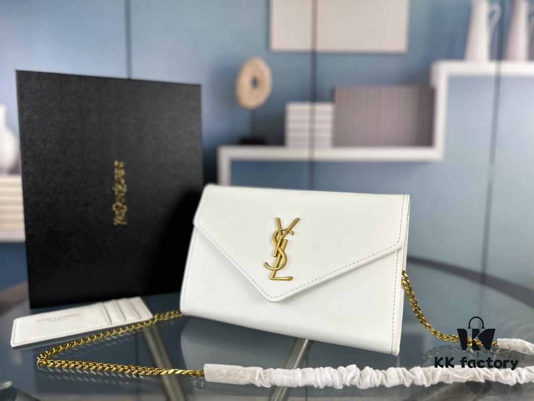 New Arrival with Box 💰 YSL Saint Laurent Mini Envelope Bag