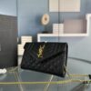 YSL Saint Laurent WOC Caviar Chain Envelope Bag
