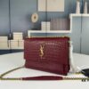 YSL Sunset Bag with Crocodile Embossed Texture