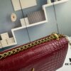 YSL Sunset Bag with Crocodile Embossed Texture