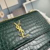New YSL Sunset Bag with Box – Recommended Crocodile-Embossed Design