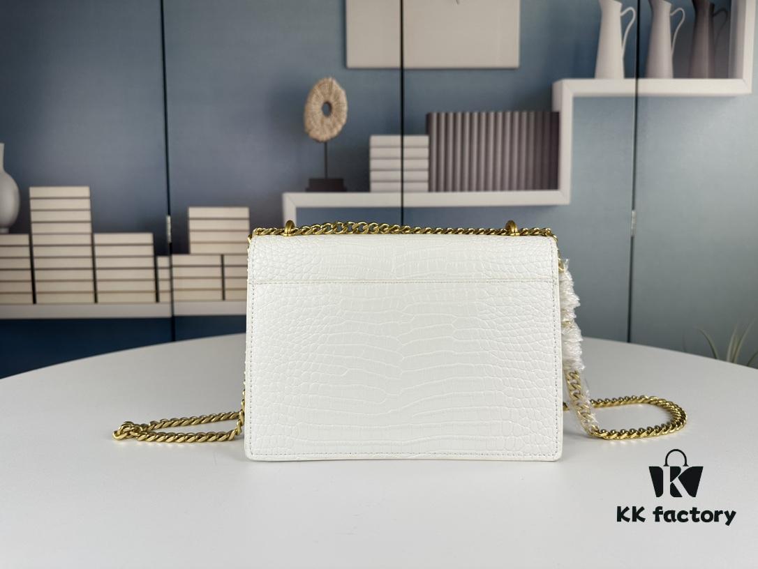 New YSL Sunset Bag with Box – Recommended Crocodile-Embossed Design