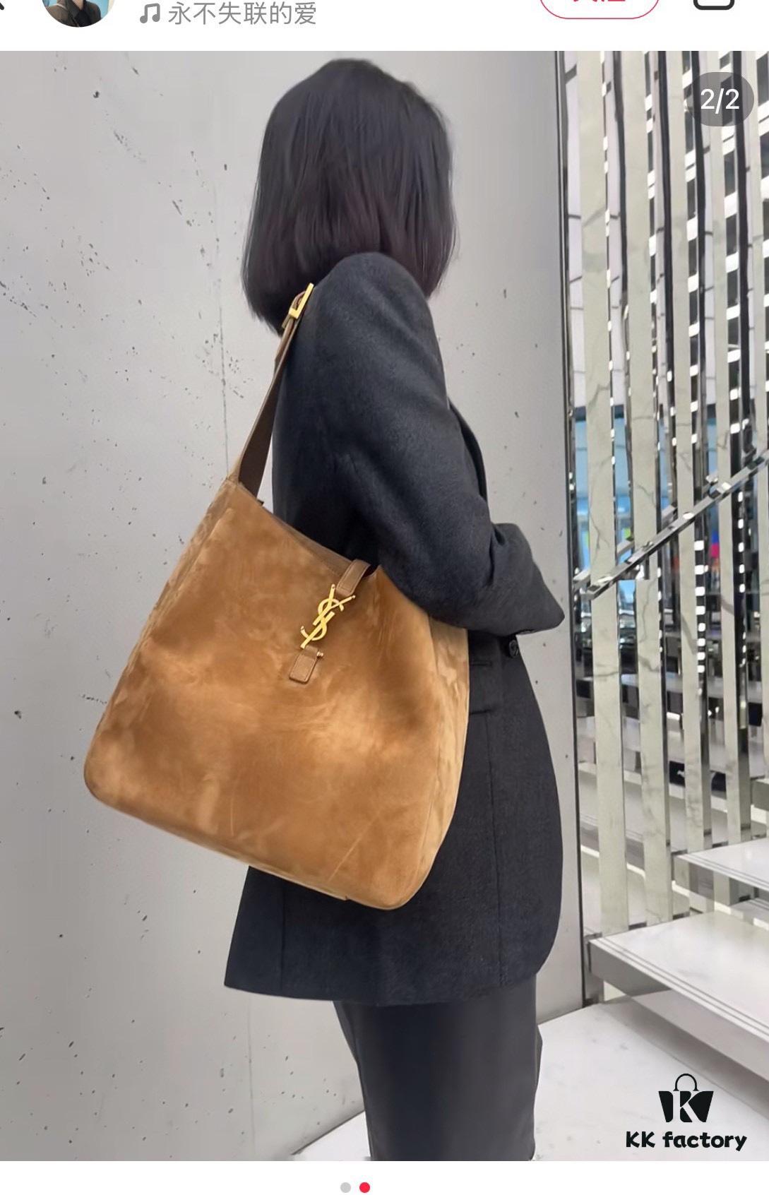 Large-sized New Arrival with Box – This Matte Brown-Gold Oversized Bag Exudes Autumn-Winter Charm and Is Simply Irresistible!
