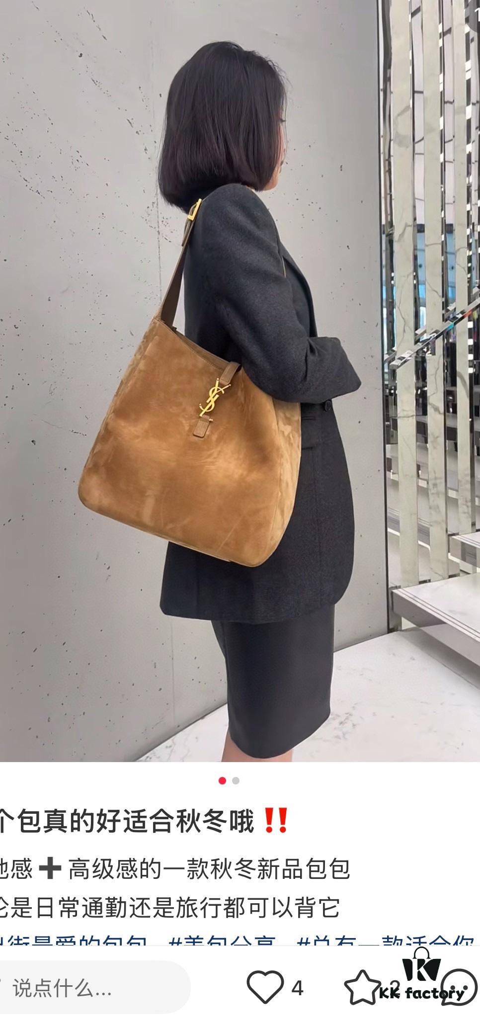Large-sized New Arrival with Box – This Matte Brown-Gold Oversized Bag Exudes Autumn-Winter Charm and Is Simply Irresistible!