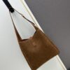 Small New Model with Box – Exquisitely Beautiful Brown-Gold Suede Large Bag, Perfect for Autumn and Winter