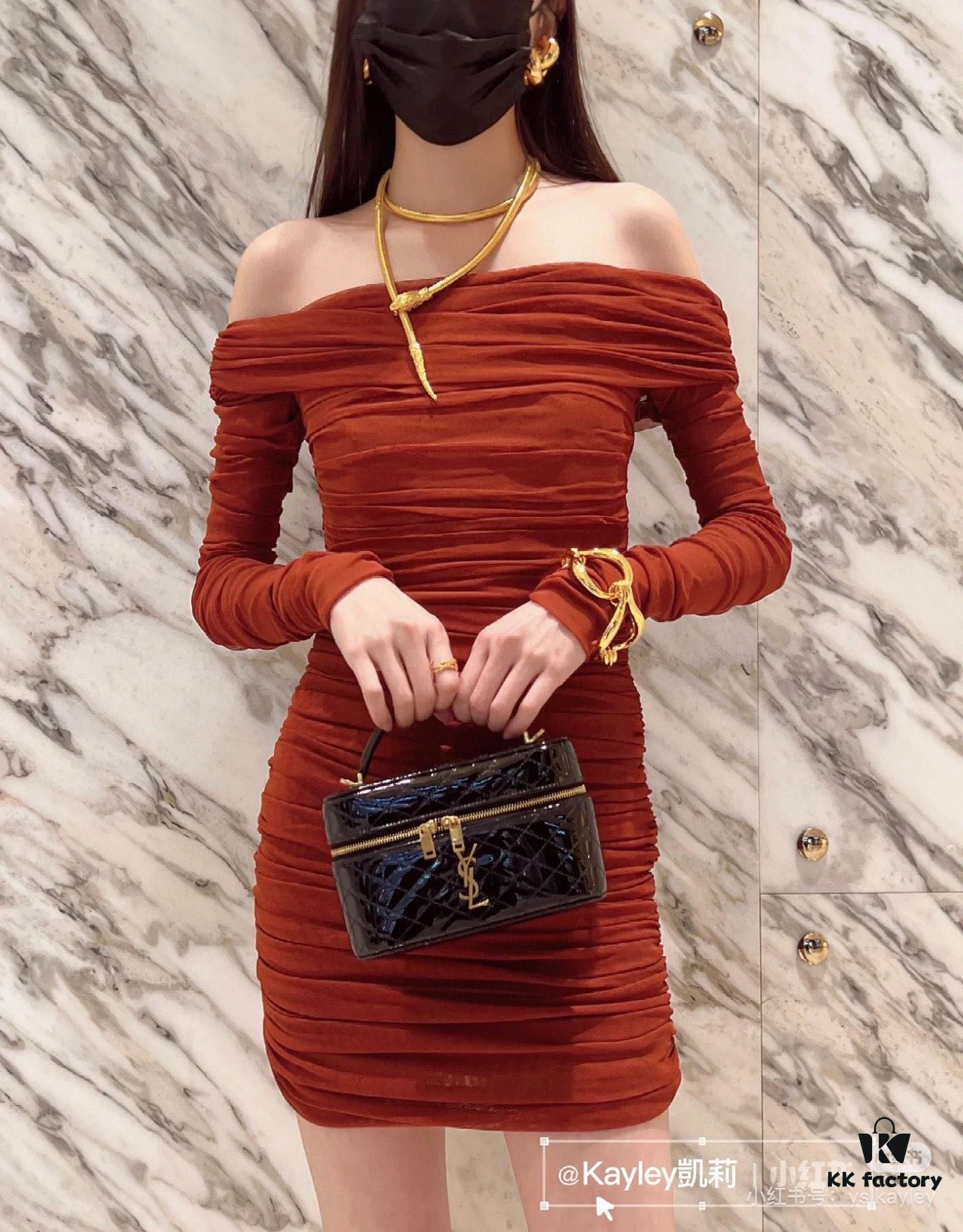 New Mini Gaby Bag by YSL – Stylish and Compact Makeup Pouch with Box