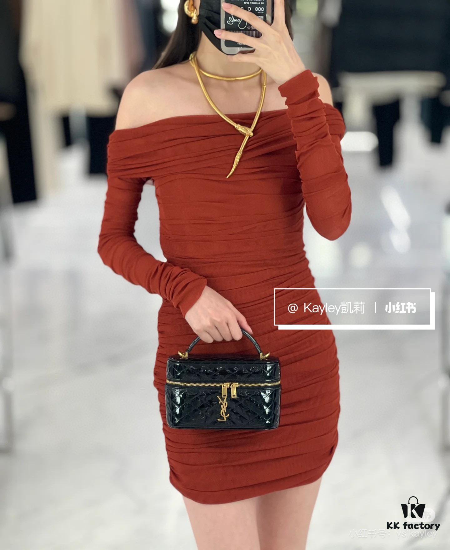 New Mini Gaby Bag by YSL – Stylish and Compact Makeup Pouch with Box