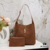 Small-sized New Arrival with Box – Exquisitely Beautiful Brown and Gold Matte Bag, Perfect for Autumn and Winter