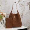 Large-sized New Arrival with Box – A Beautiful Brown-Gold Matte Bag Perfect for Autumn and Winter