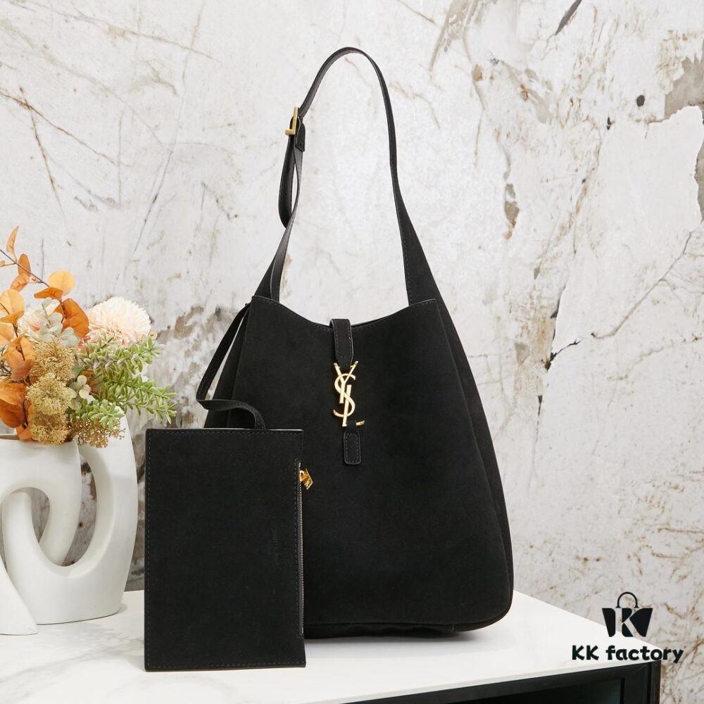 Large New Brown-Gold Matte Shoulder Bag with Box, Perfect for Autumn and Winter