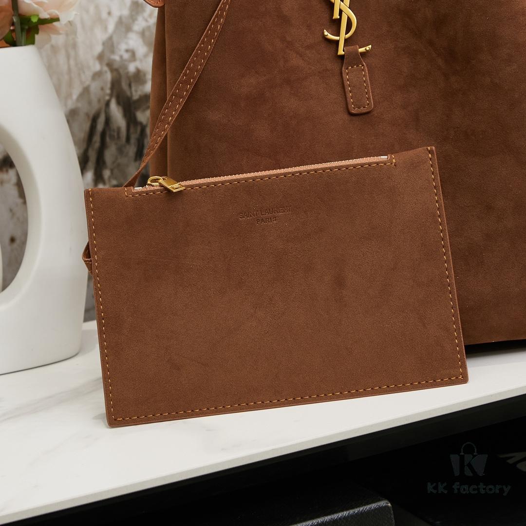 Large-sized New Arrival with Box – A Beautiful Brown-Gold Matte Bag Perfect for Autumn and Winter