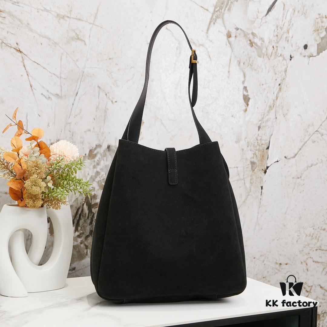 Large New Brown-Gold Matte Shoulder Bag with Box, Perfect for Autumn and Winter