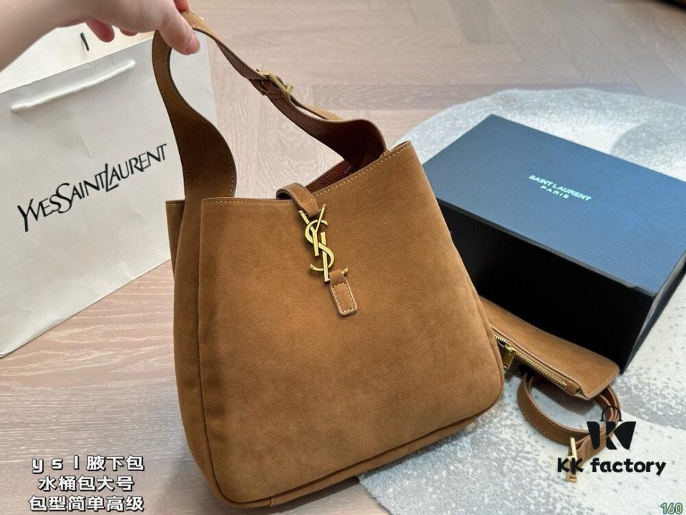 YSL Frosted Finish New Arrival Axilla Bag Model 2107 Size 23*12*24cm