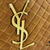 New YSL Icare Suede Quilted Tote Bag in Black and Caramel