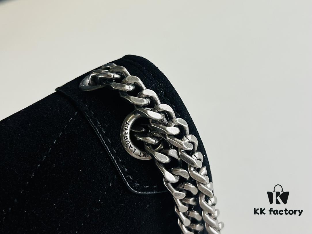 New Large Size with Box 💰YSL ||| Saint Laurent Suede Niki Messenger Bag