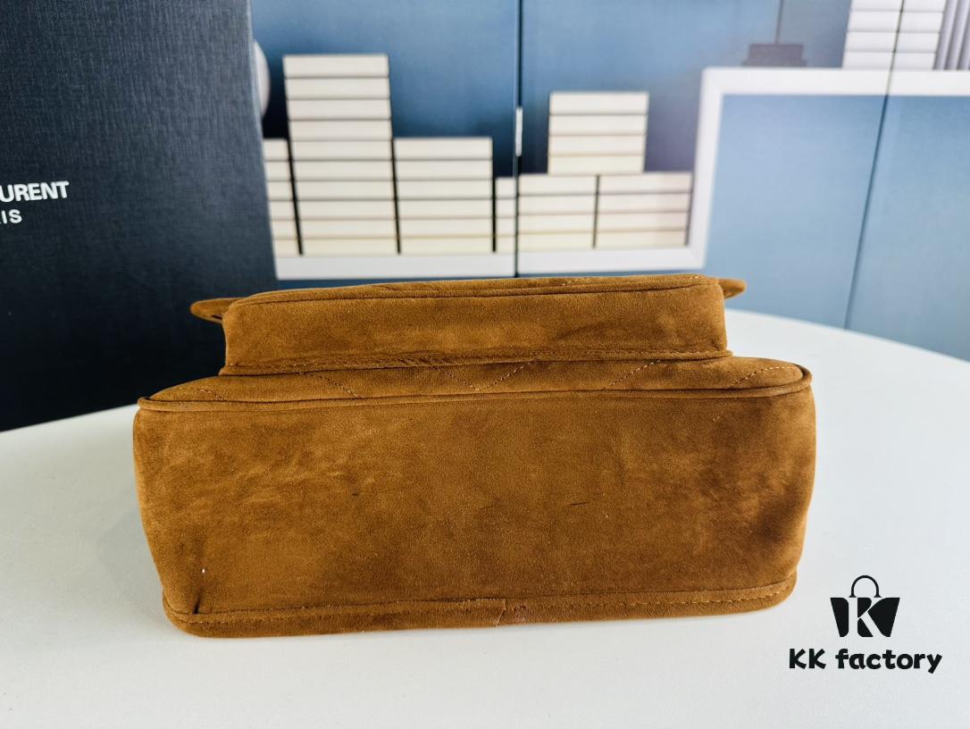 New Large Size with Box 💰YSL ||| Saint Laurent Suede Niki Messenger Bag