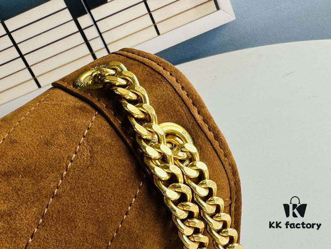 New Large Size with Box 💰YSL ||| Saint Laurent Suede Niki Messenger Bag