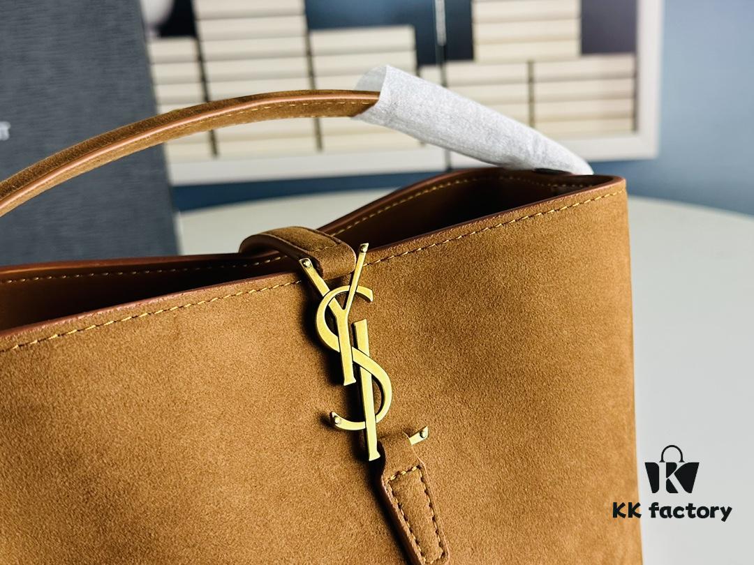 YSL LE37 Small Suede Bucket Bag, New Arrival for Fall/Winter, Comes with Box, Limited Stock