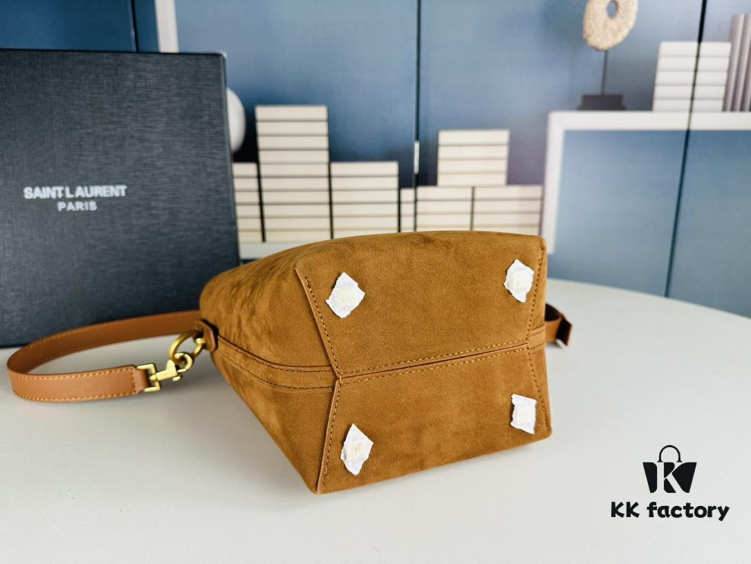 YSL LE37 Small Suede Bucket Bag, New Arrival for Fall/Winter, Comes with Box, Limited Stock
